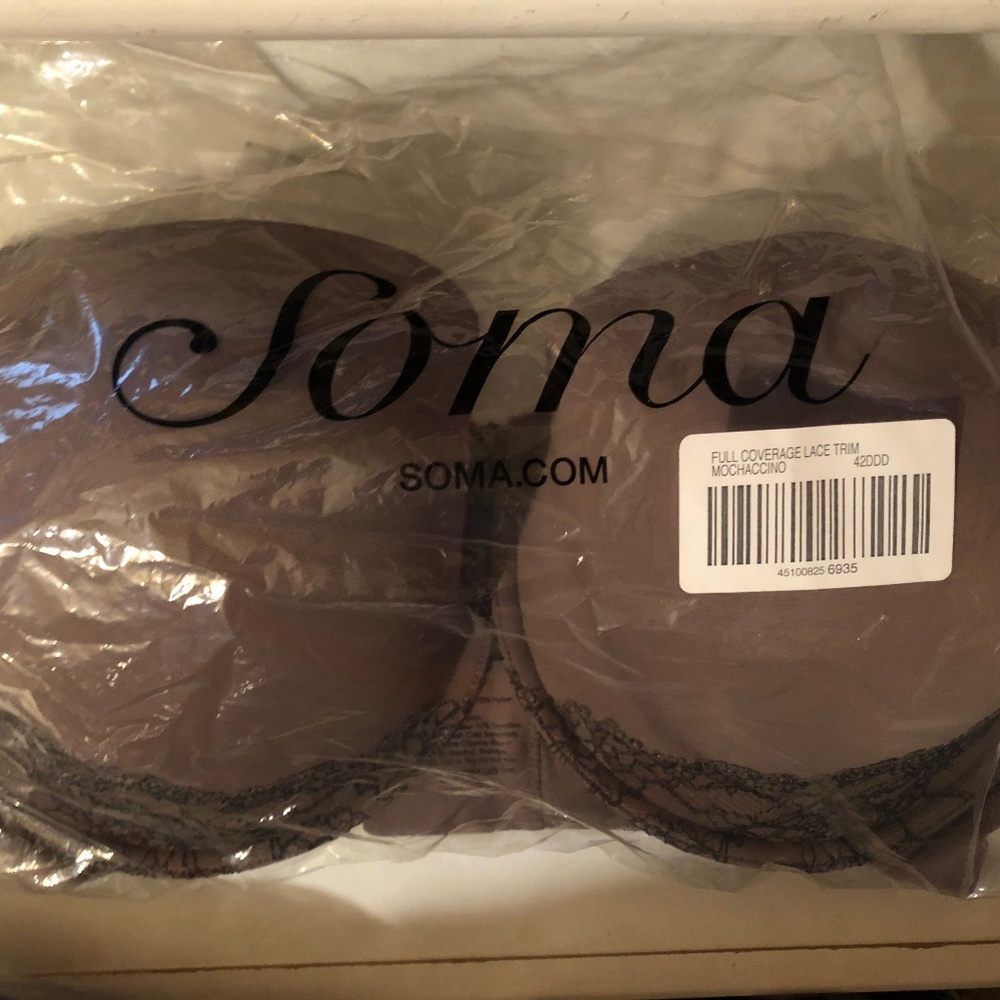 SOMA Memorable Full Coverage Lace Trim Bra